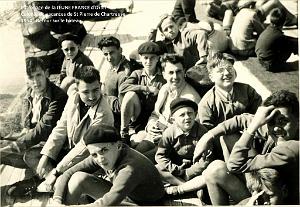 COLO JEUNE FRANCE 1954 retour sur le bateau